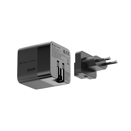 Urban Vitamin Mendocino 65W GaN-Charger mit einziehb. Kabel