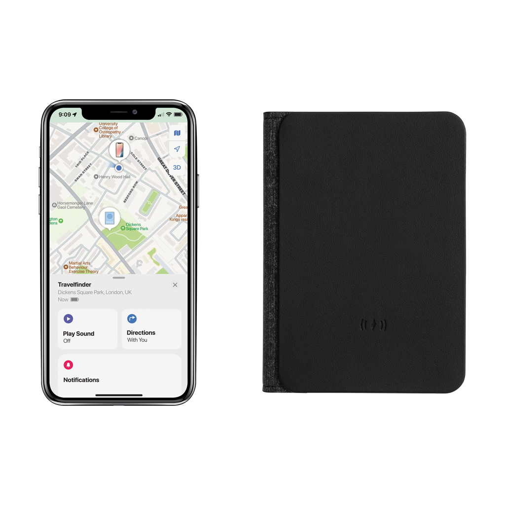 Travelfinder RCS Polyester Passtasche mit weltweiter Ortung