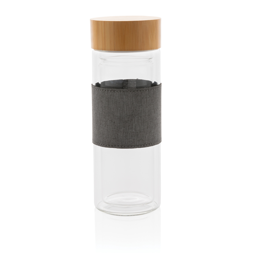 Impact doppelwandige Borosilikatglas-Flasche