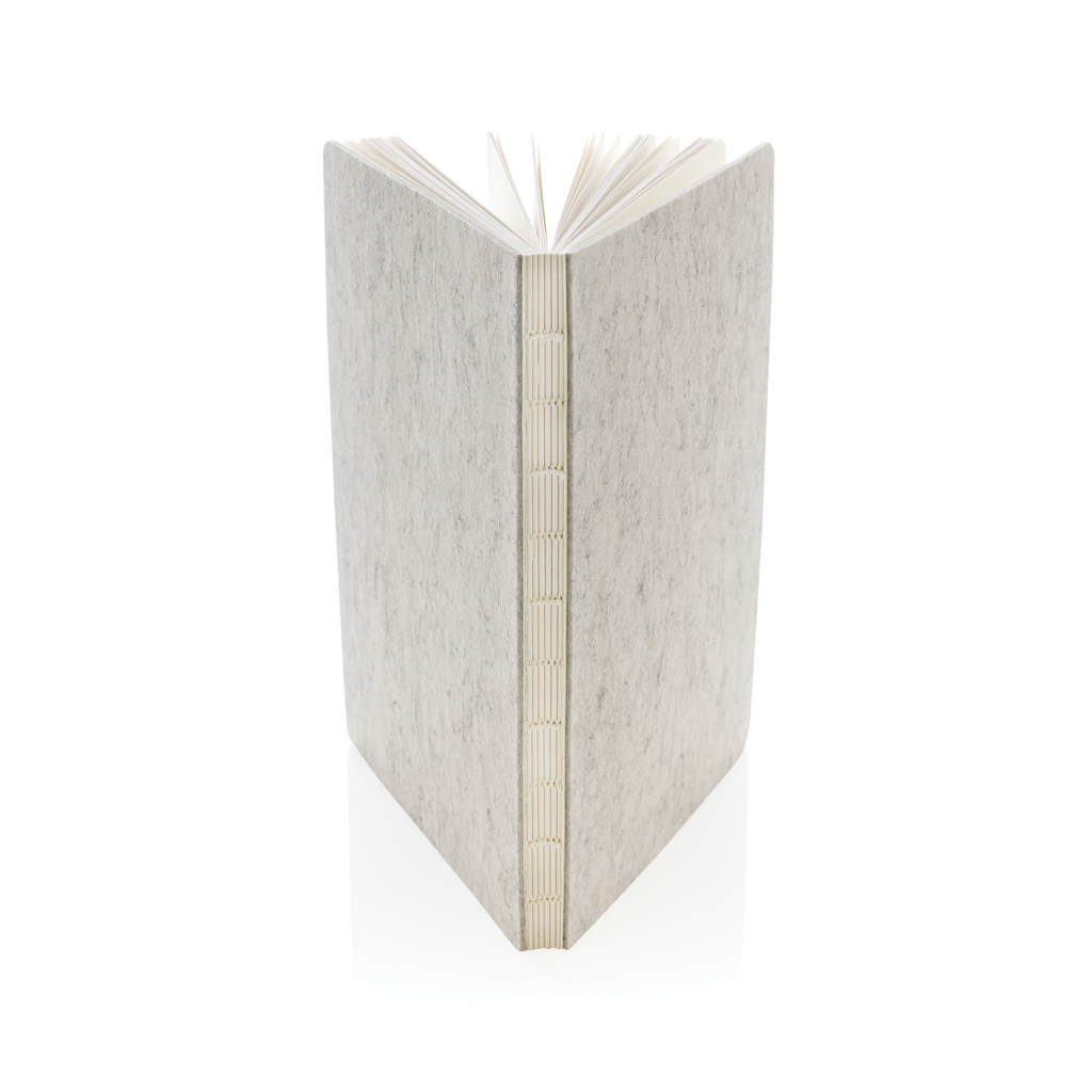 Phrase GRS-zertifiziertes A5-Notizbuch aus recyceltem Filz