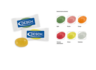 Bonbon Flowpack, Inhalt: Bonbon Apfel