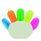 Textmarker HANDS UP