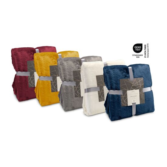 Superflauschdecke rubinrot - 150 x 200 cm, 320 g/m²