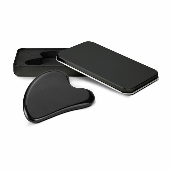 Massagestein Gua Sha Black Obsidian