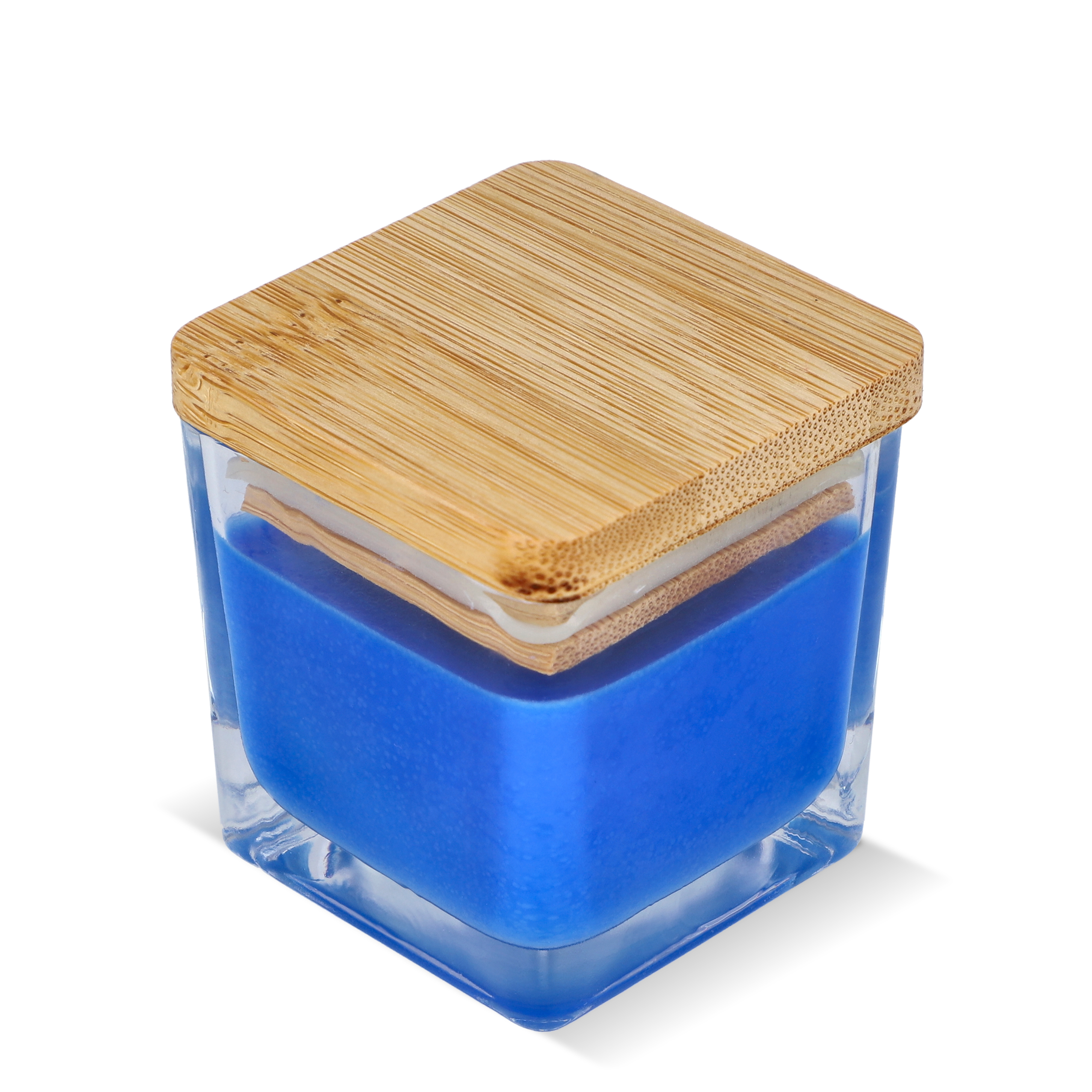 Chakra Kerze auf pflanzlicher Basis im Glasgefäß