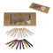 Malstifte und Buntstifte in Kraftbox