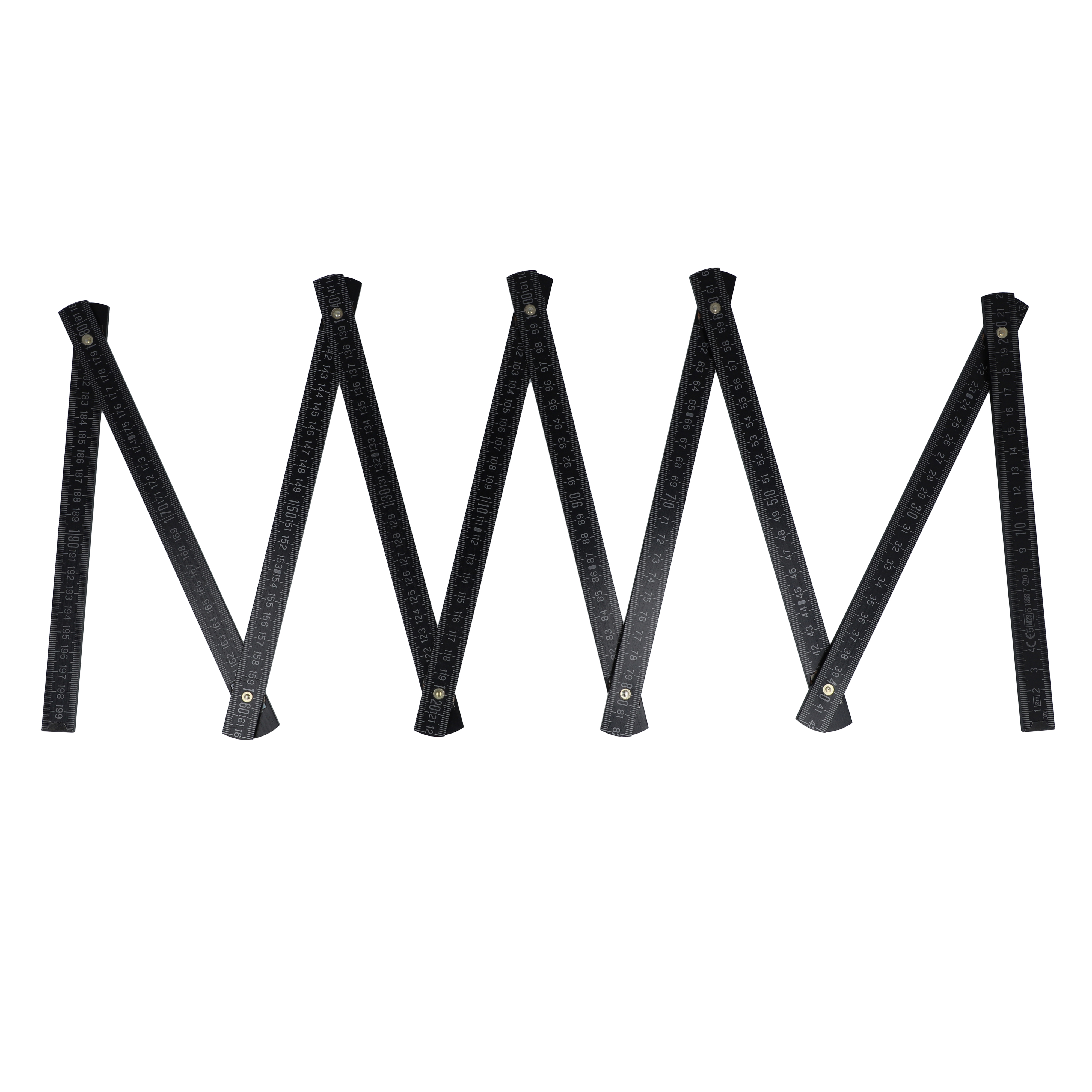 Zollstock Holz 2m Premium lackiert