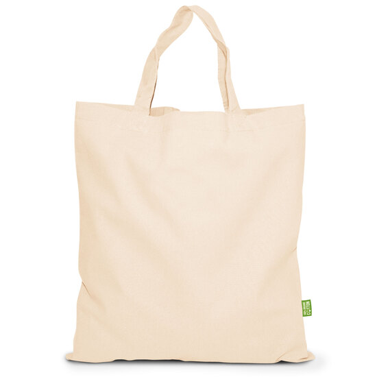 DARWIN - BIO-Baumwolltasche mit kurzen Henkeln
