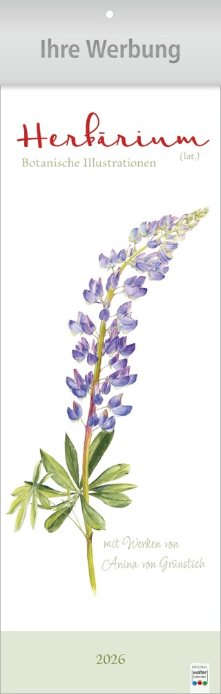 Herbarium - Botanische Illustrationen - Streifenkalender