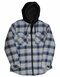 BU8620 Men´s Flannel Jacket With Sherpa Hoodie