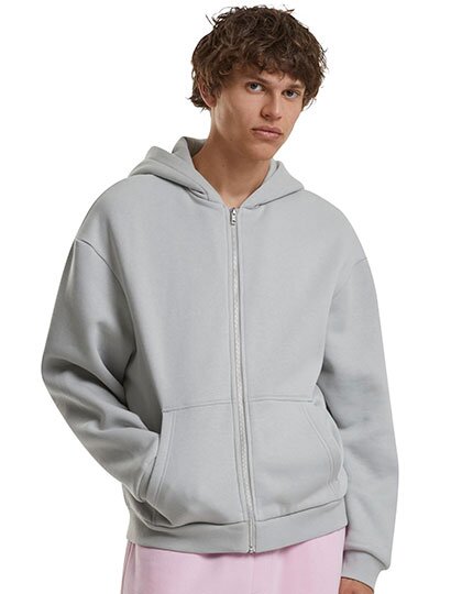 BY285 Build Your Brand Fluffy Zip Hoody