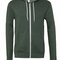 Unisex Zip-Up Poly-Cotton Fleece Hoodie