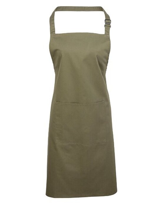 Colours Collection Bib Apron with Pocket