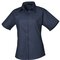 Ladies` Poplin Short Sleeve Blouse
