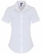 Ladies Stretch Fit Poplin Short Sleeve Cotton Shirt