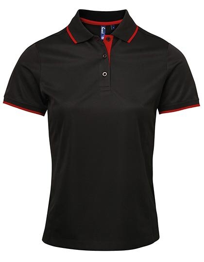 Ladies` Contrast Coolchecker® Polo