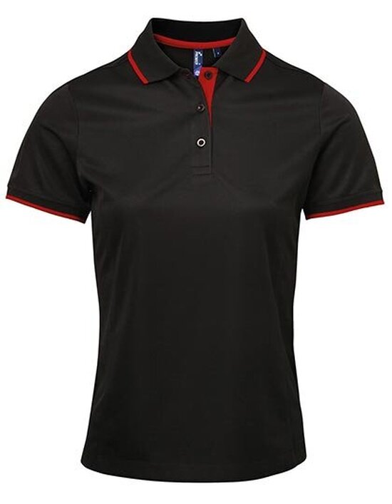 Ladies` Contrast Coolchecker® Polo