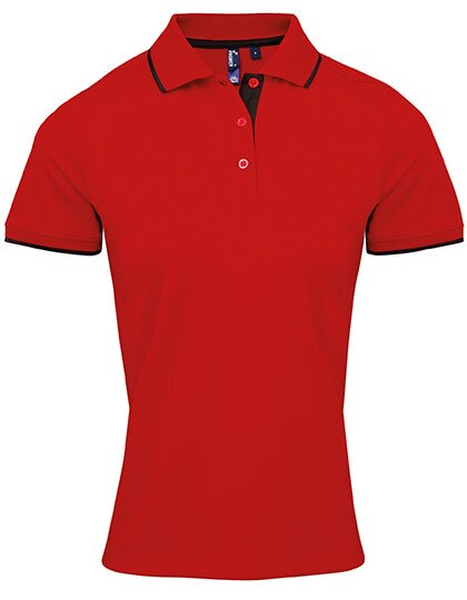 Ladies` Contrast Coolchecker® Polo