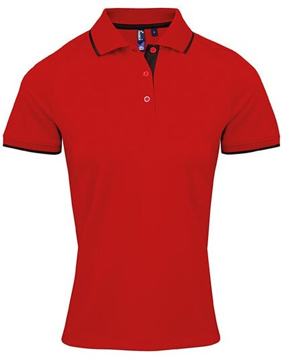 Ladies` Contrast Coolchecker® Polo