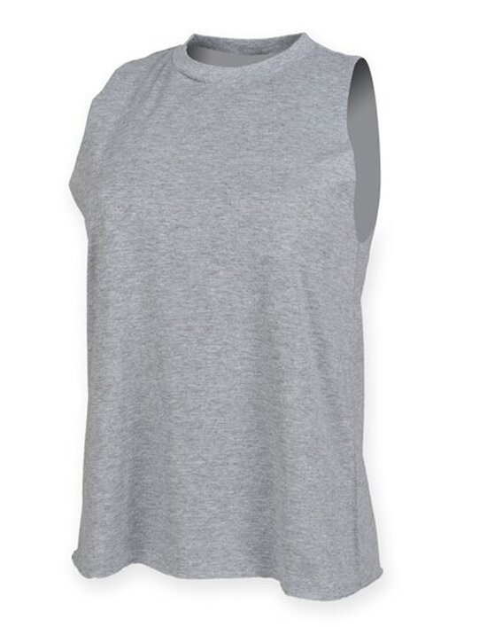 Women`s High Neck Slash Armhole Vest