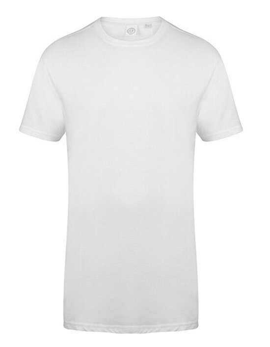 Men`s Longline T-Shirt With Dipped Hem