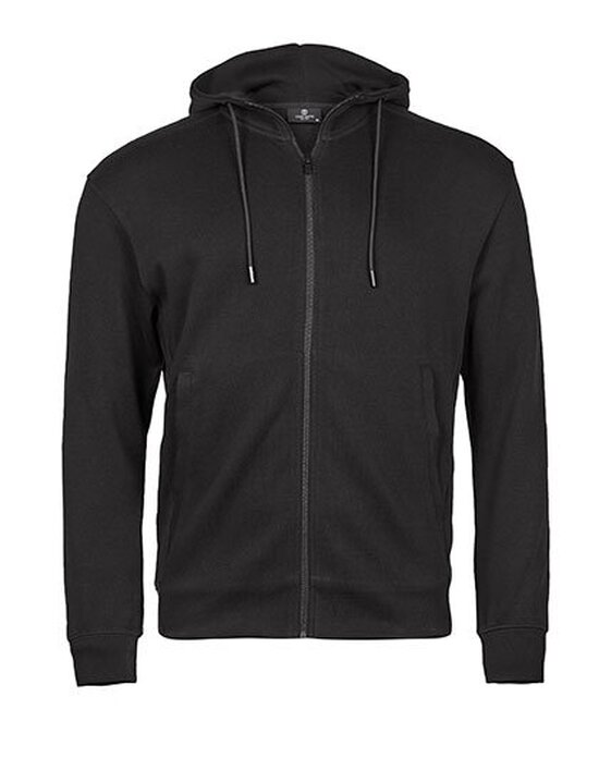 TJ5508 Tee Jays Ribbed Interlock Hooded Full Zip