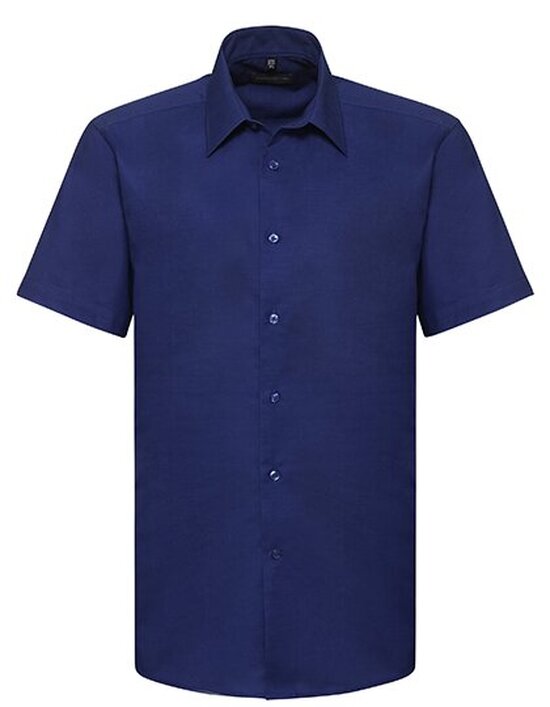 Men`s Short Sleeve Tailored Oxford Shirt