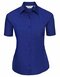 Ladies` Short Sleeve Classic Polycotton Poplin Shirt